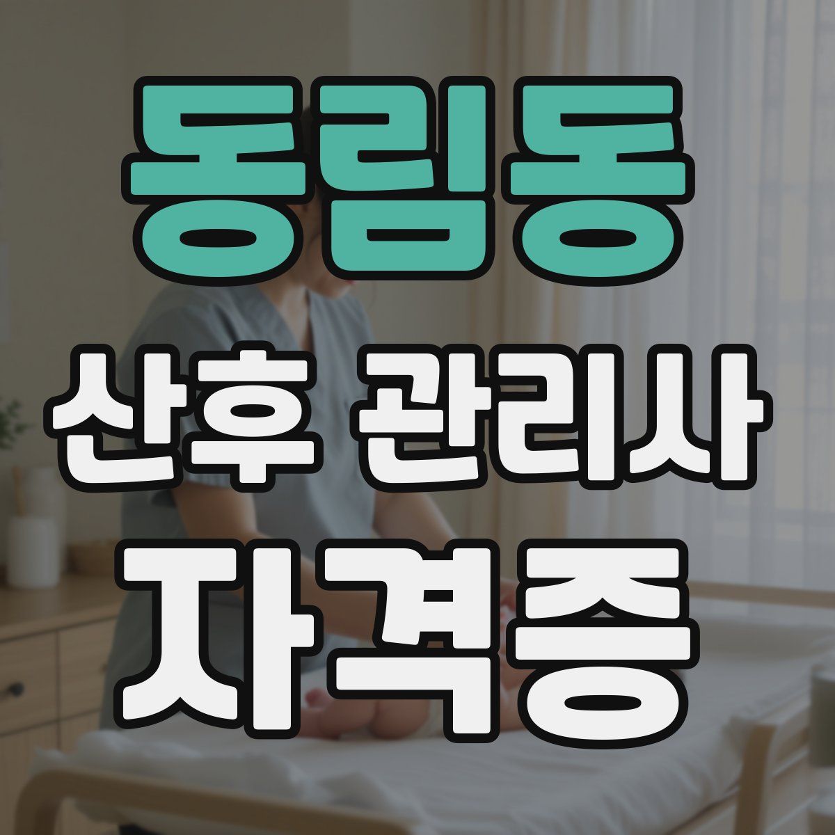 동림동 산후 관리사 자격증