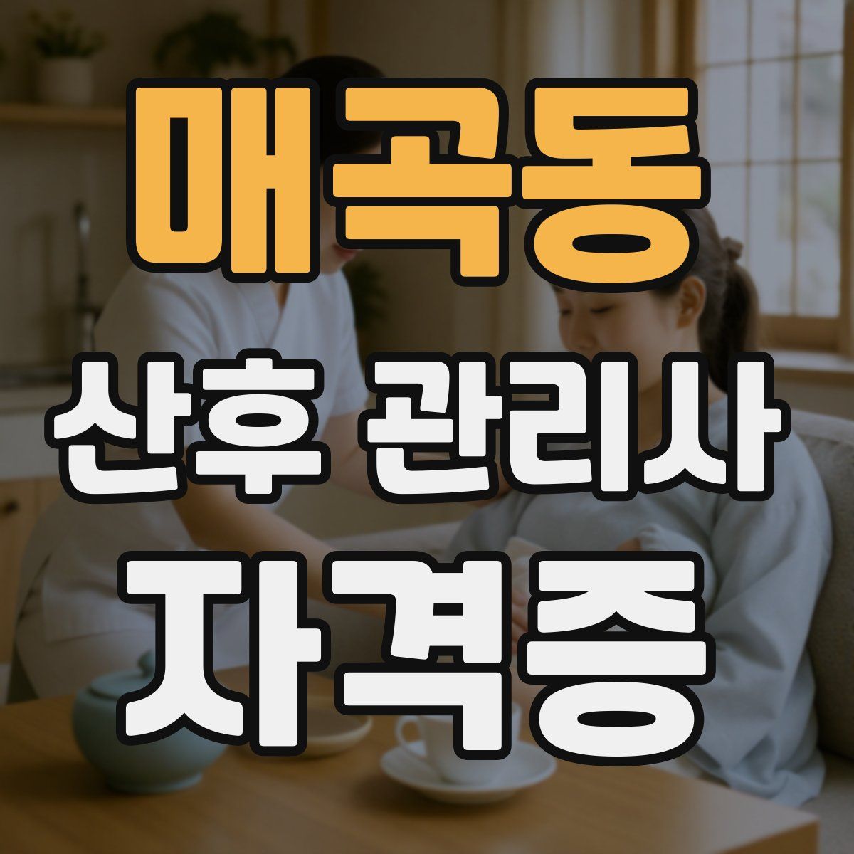 매곡동 산후 관리사 자격증