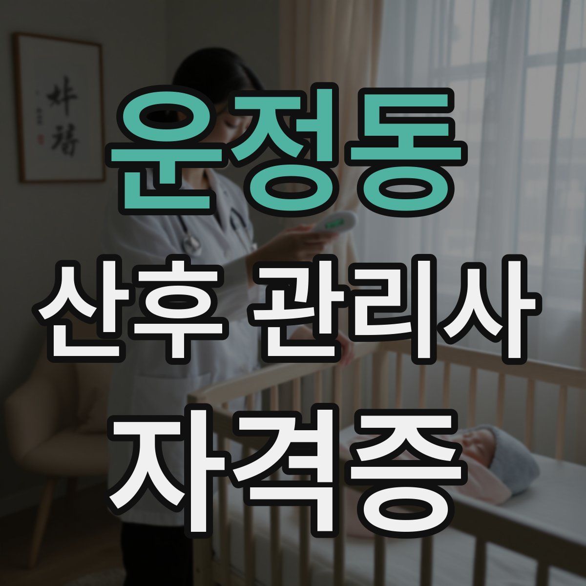 운정동 산후 관리사 자격증