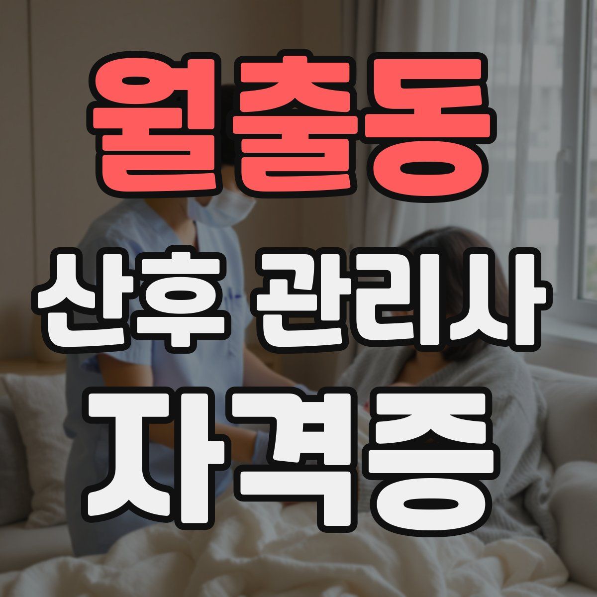 월출동 산후 관리사 자격증
