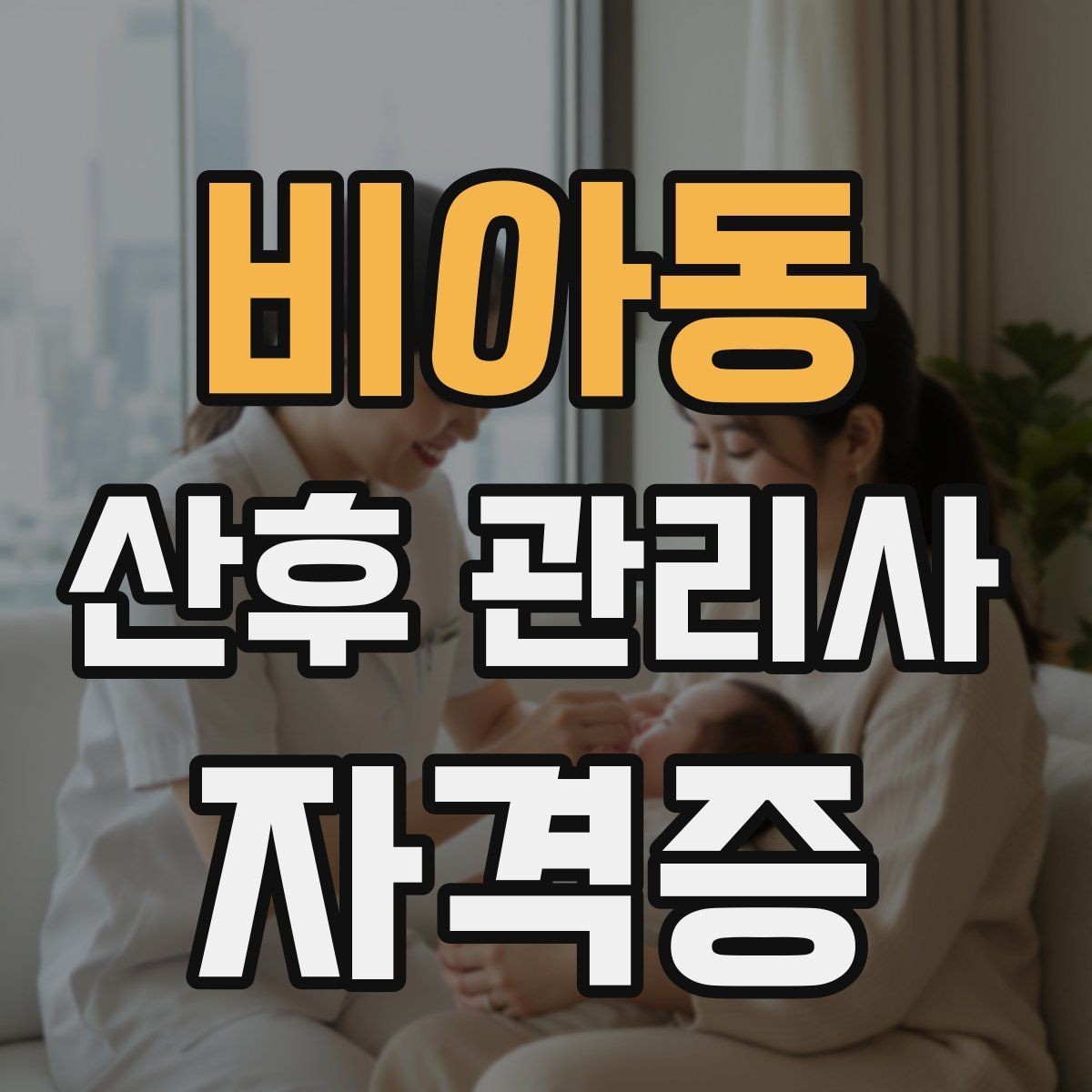 비아동 산후 관리사 자격증 처음 준비하는 분을 위한 전체 흐름 정리
