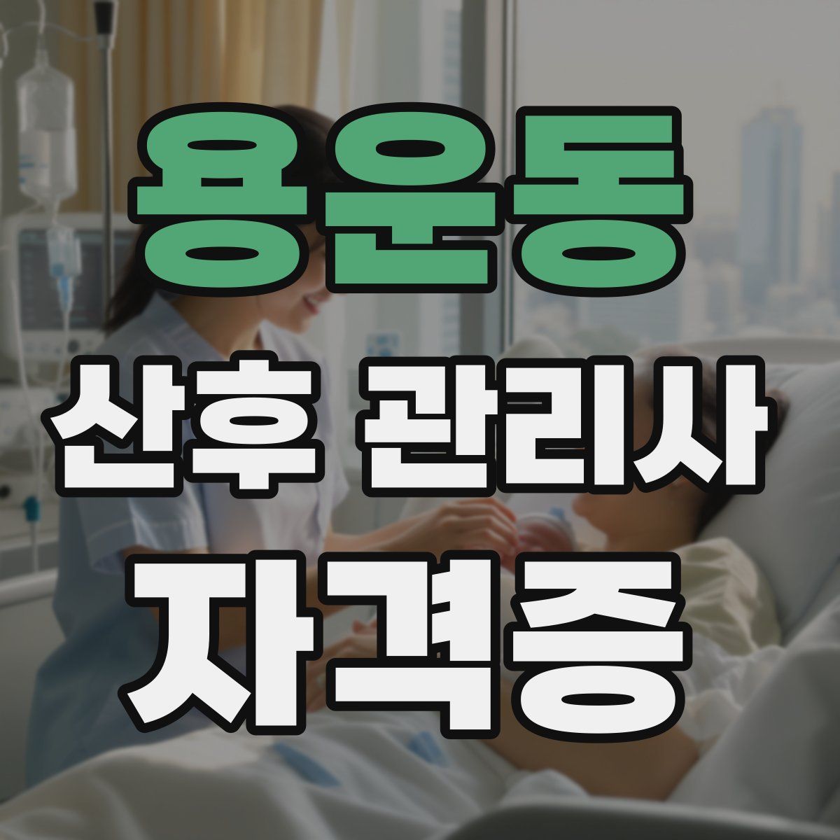 용운동 산후 관리사 자격증