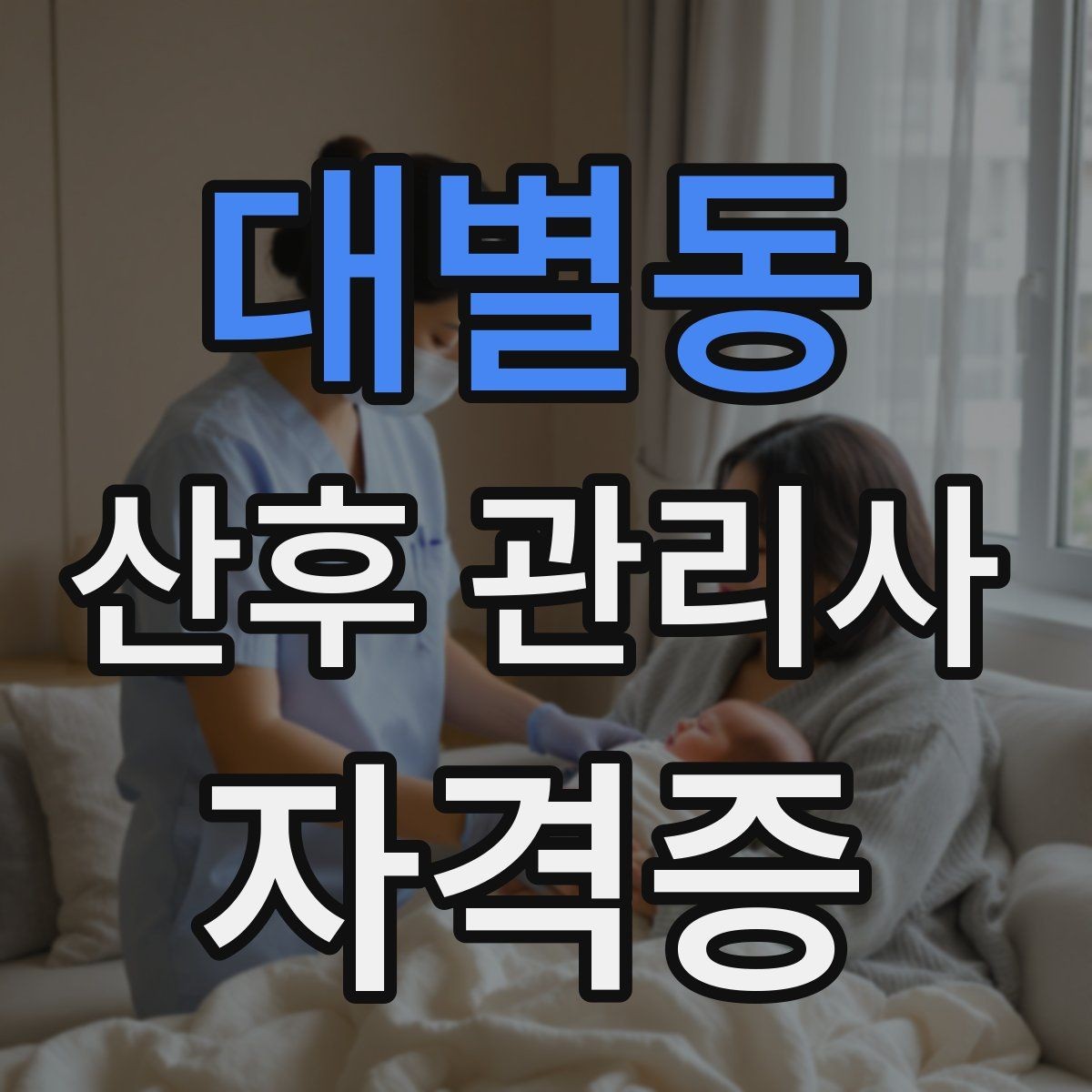대별동 산후 관리사 자격증 등록 여부를 확인해야 하는 이유
