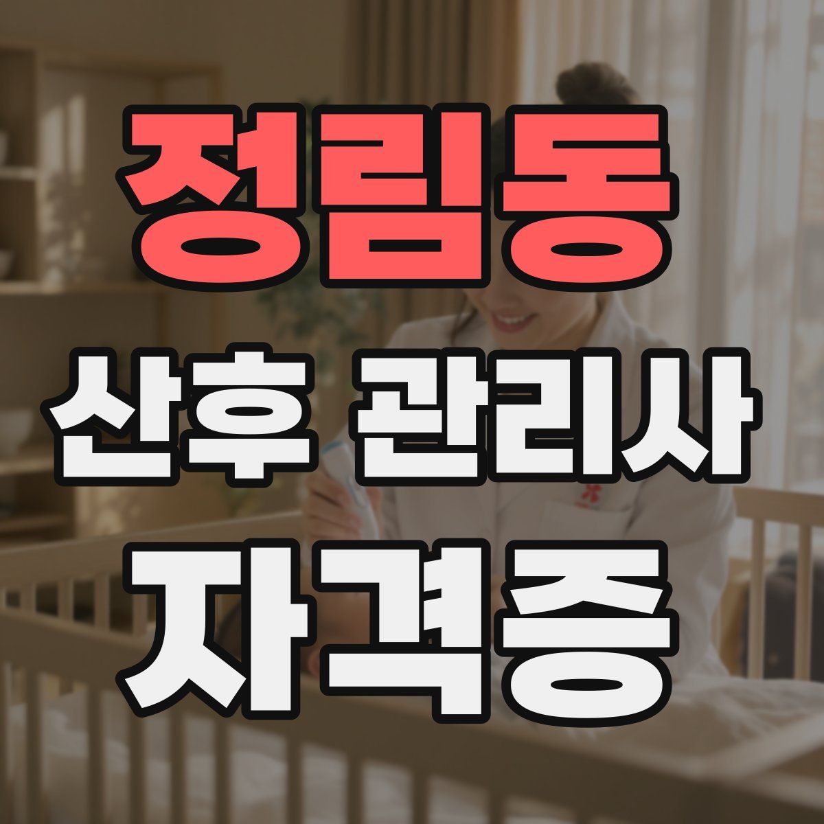 정림동 산후 관리사 자격증