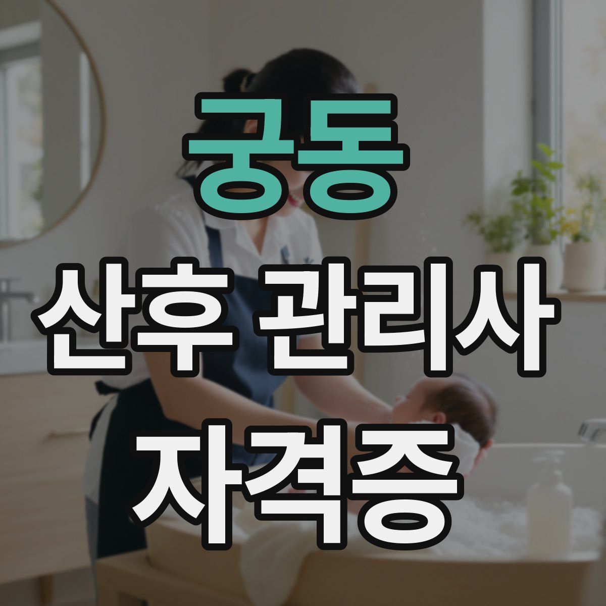 궁동 산후 관리사 자격증
