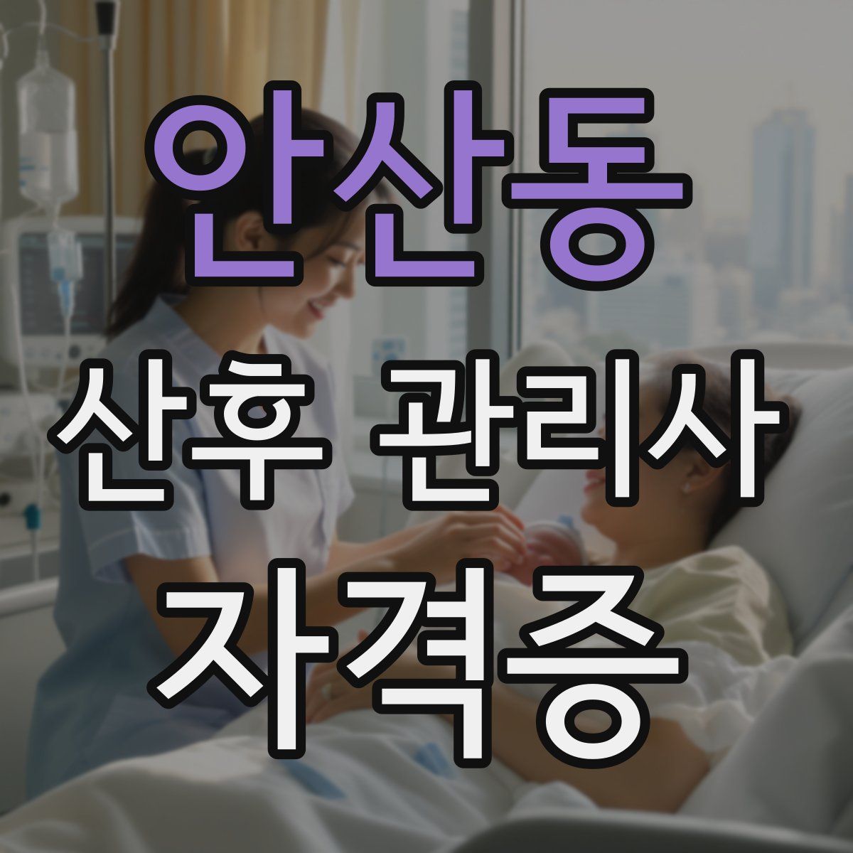 안산동 산후 관리사 자격증