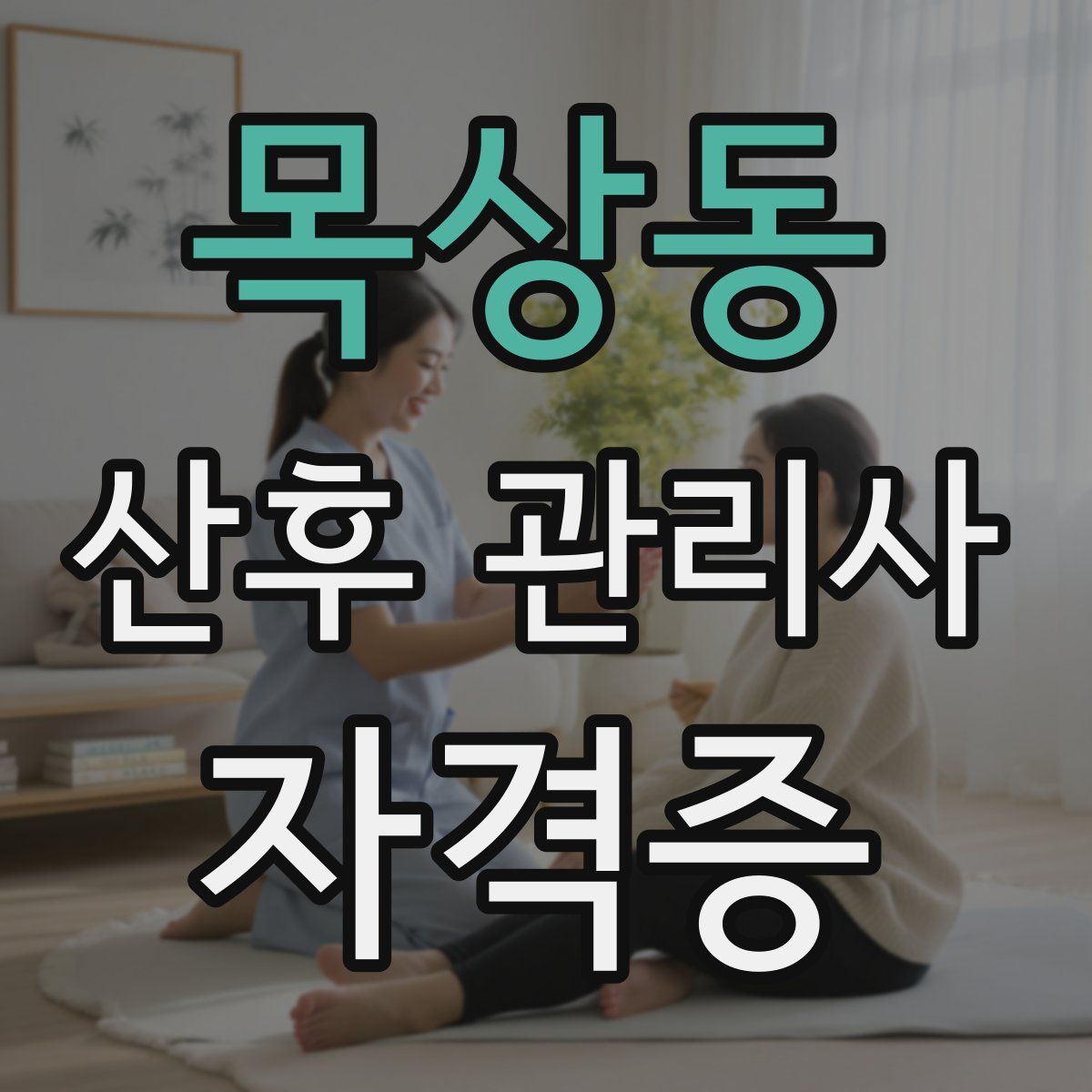 목상동 산후 관리사 자격증