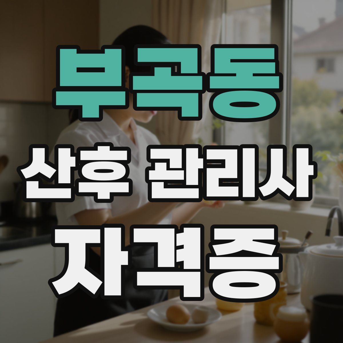 부곡동 산후 관리사 자격증