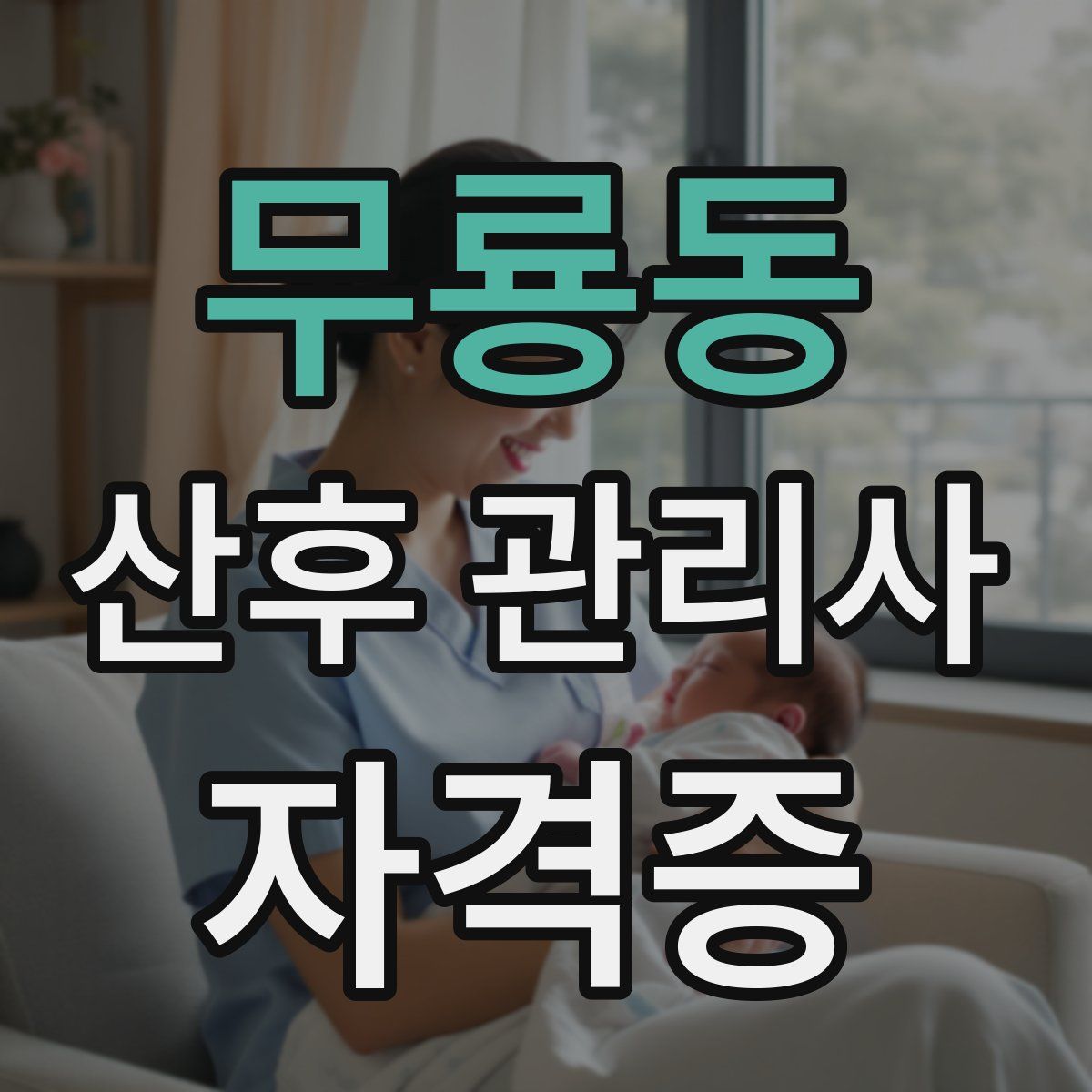 무룡동 산후 관리사 자격증