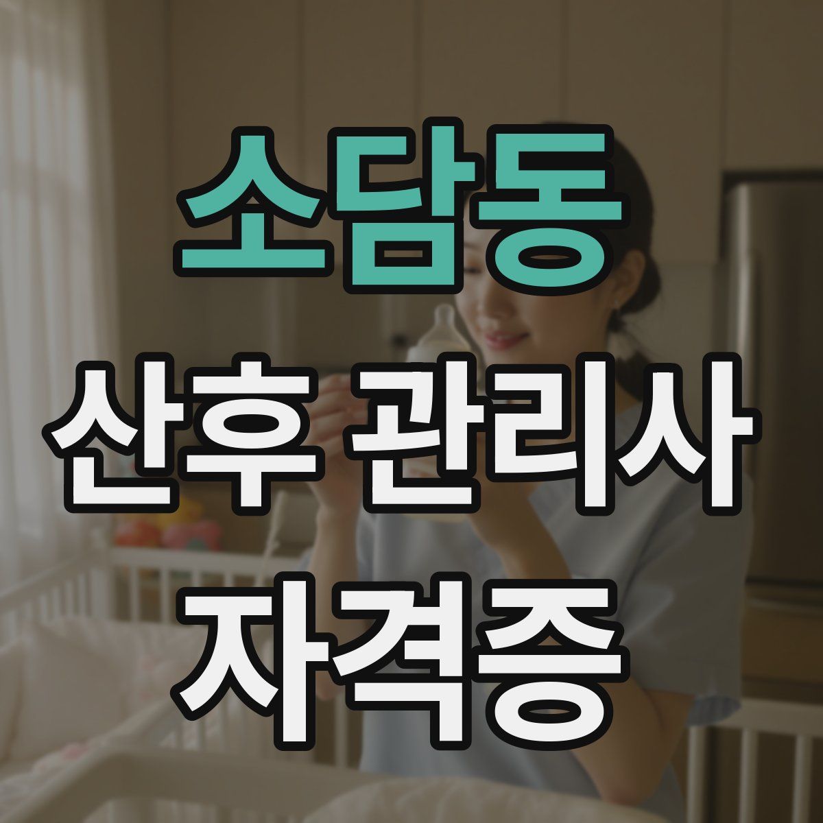 소담동 산후 관리사 자격증