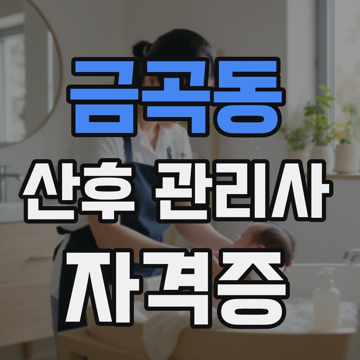 금곡동 산후 관리사 자격증
