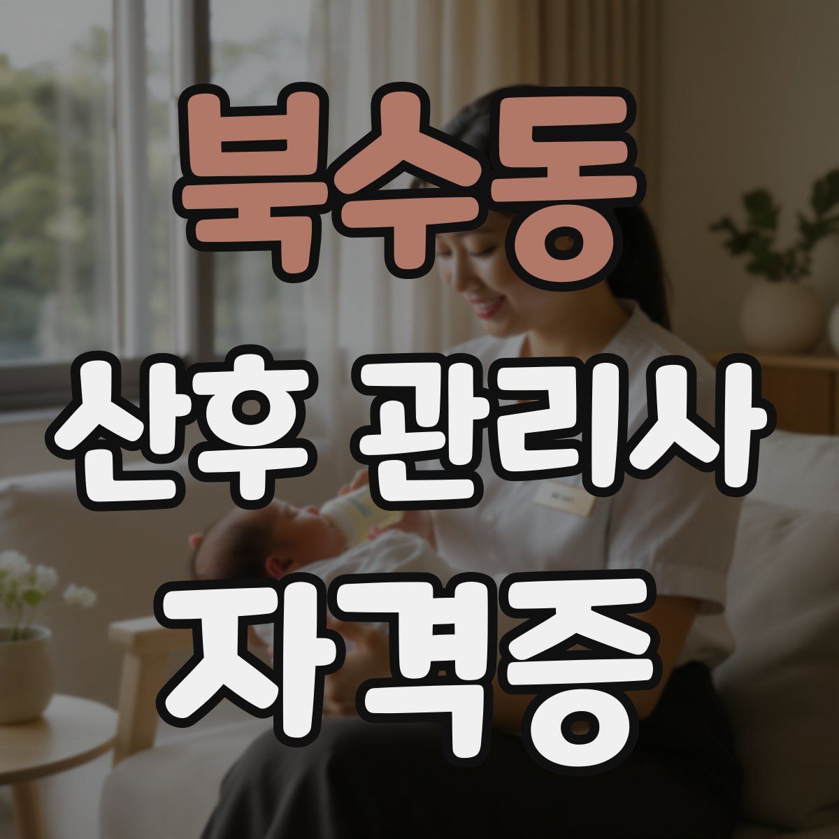 북수동 산후 관리사 자격증
