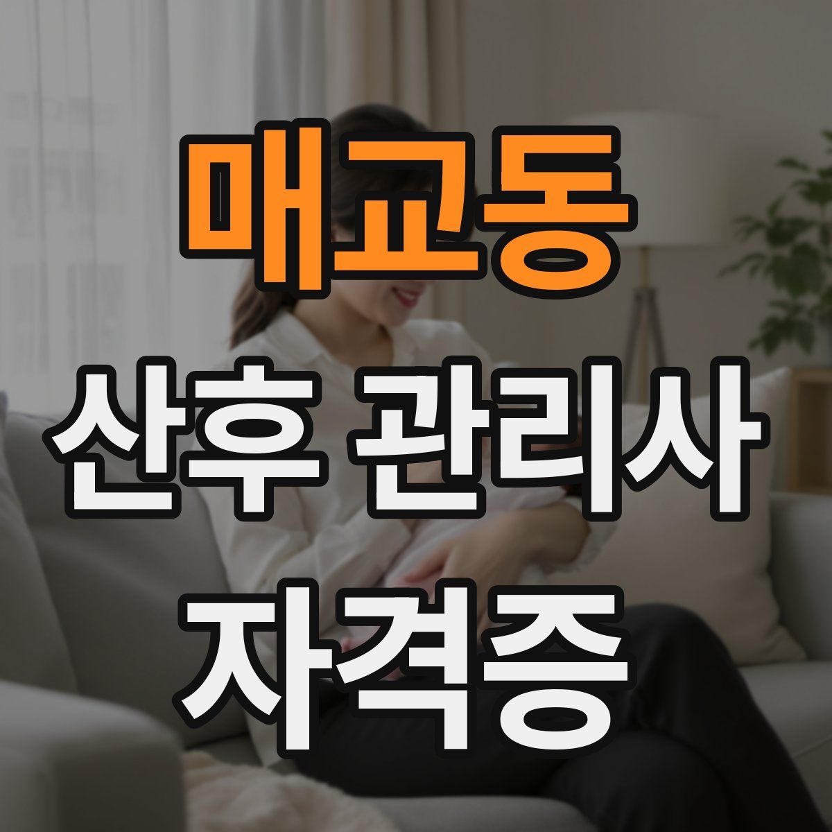 매교동 산후 관리사 자격증
