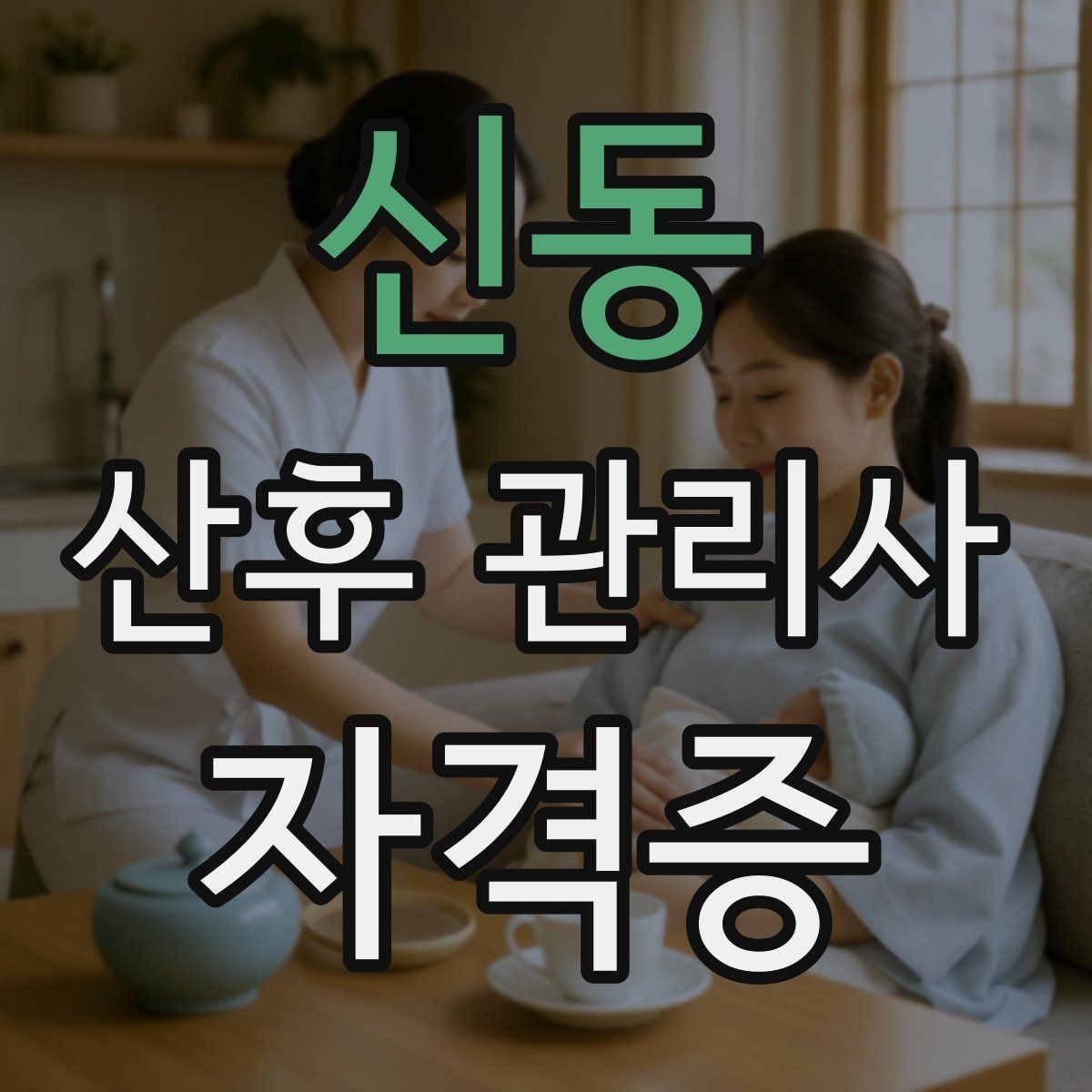 신동 산후 관리사 자격증 산후조리 식사 준비 범위 정리