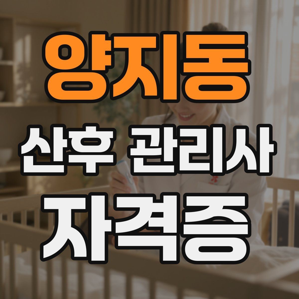 양지동 산후 관리사 자격증 산후도우미와 차이를 이해하는 방법