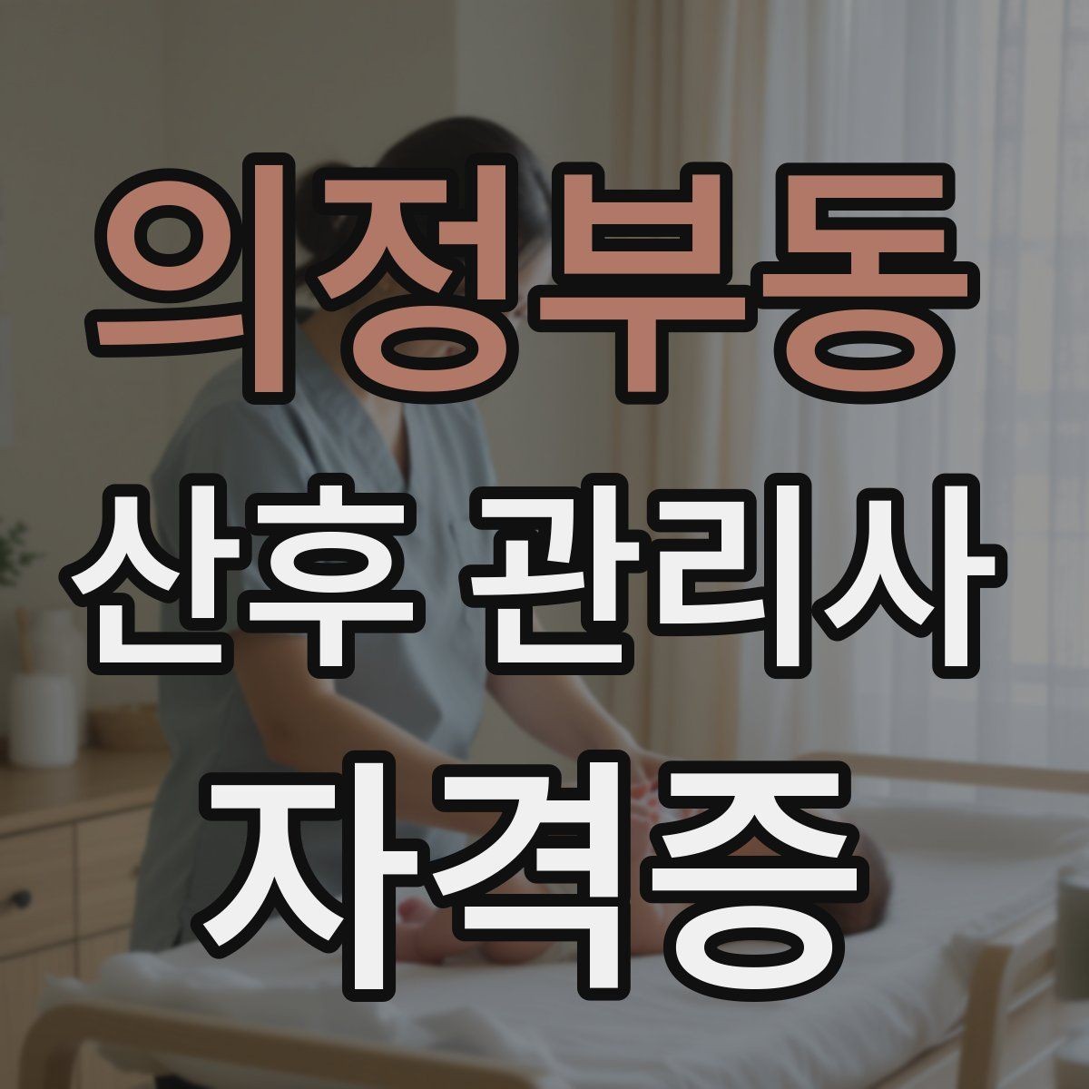 의정부동 산후 관리사 자격증 주간 케어와 야간 케어 차이