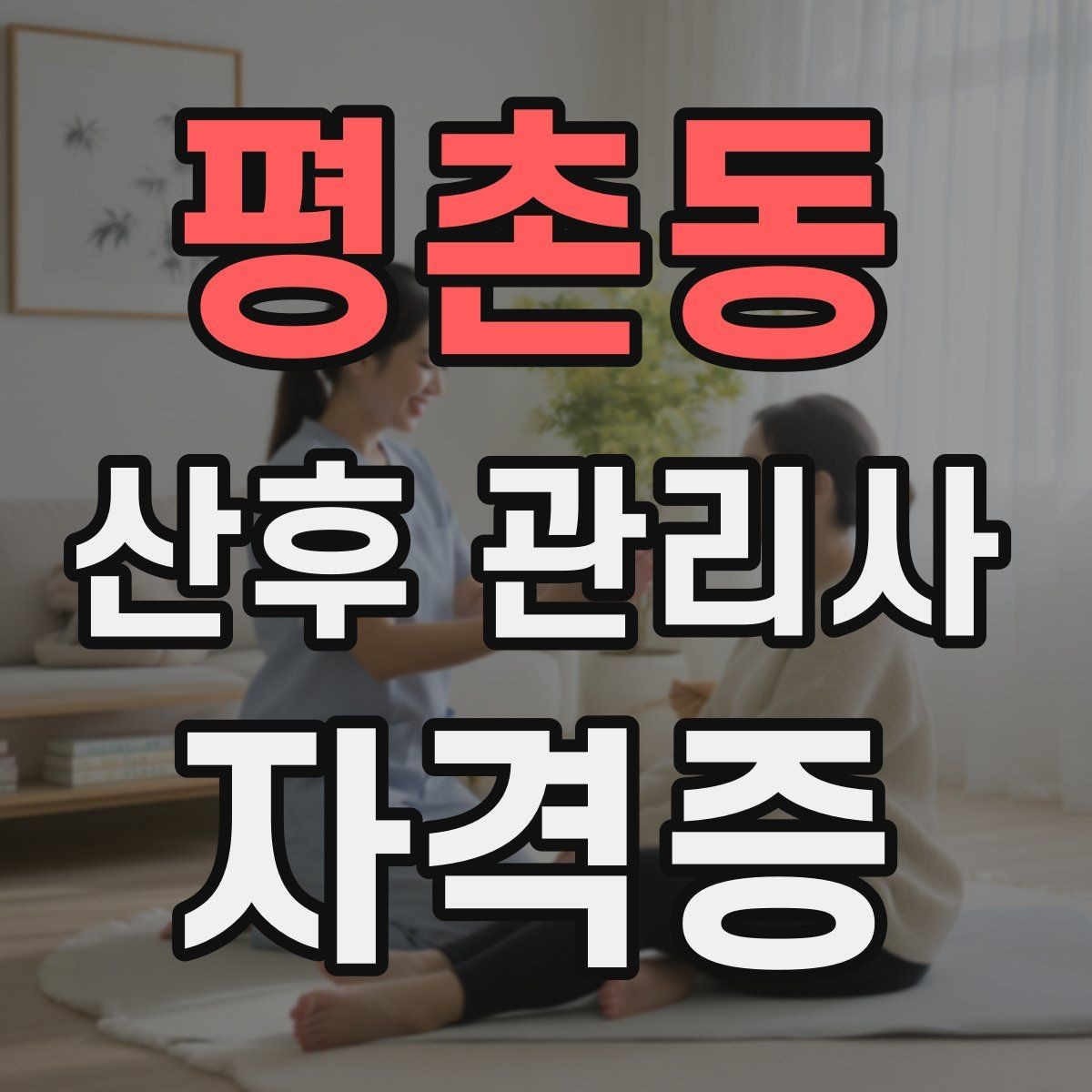 평촌동 산후 관리사 자격증 산후 출혈 오로 기본 이해