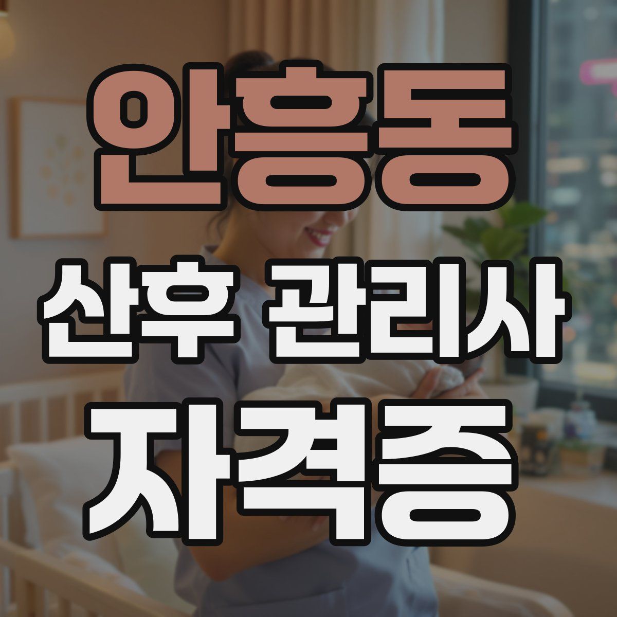 안흥동 산후 관리사 자격증