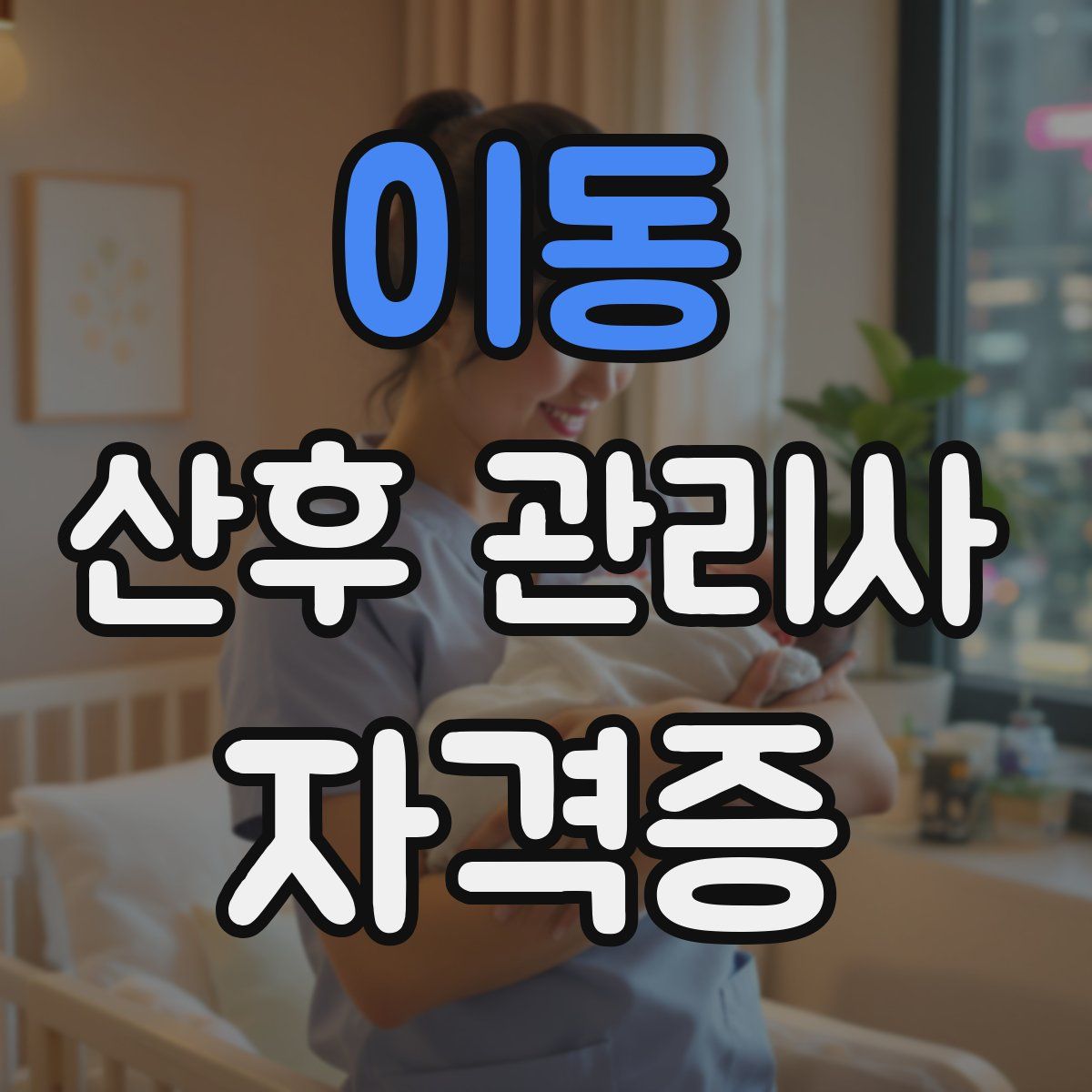 이동 산후 관리사 자격증