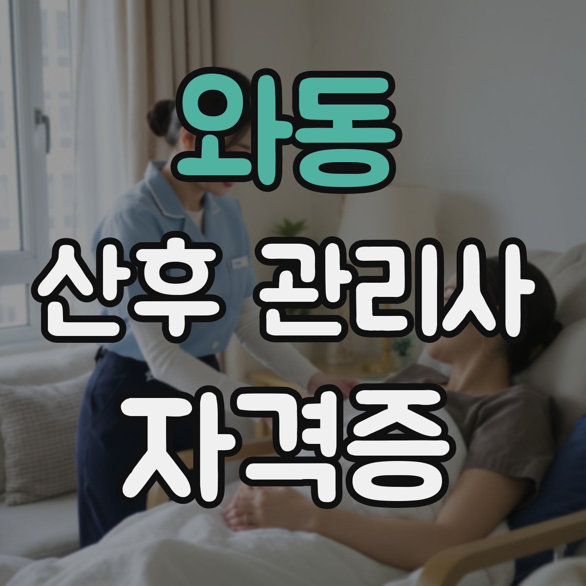 와동 산후 관리사 자격증