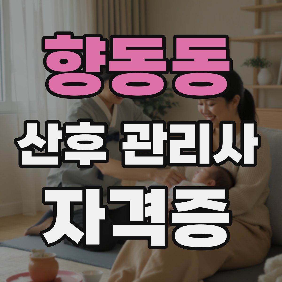향동동 산후 관리사 자격증
