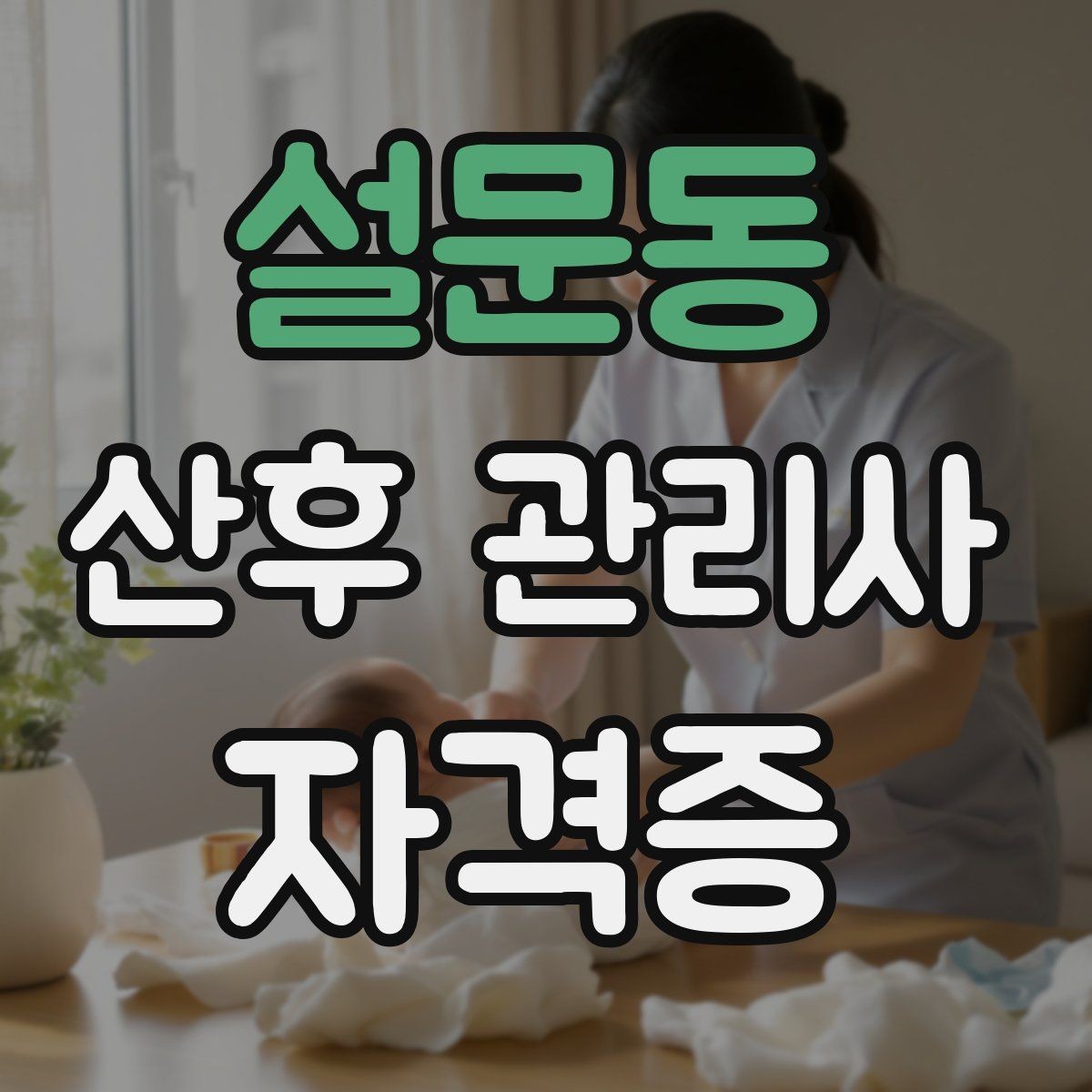 설문동 산후 관리사 자격증 취득 후 취업과 활동 경로 정리