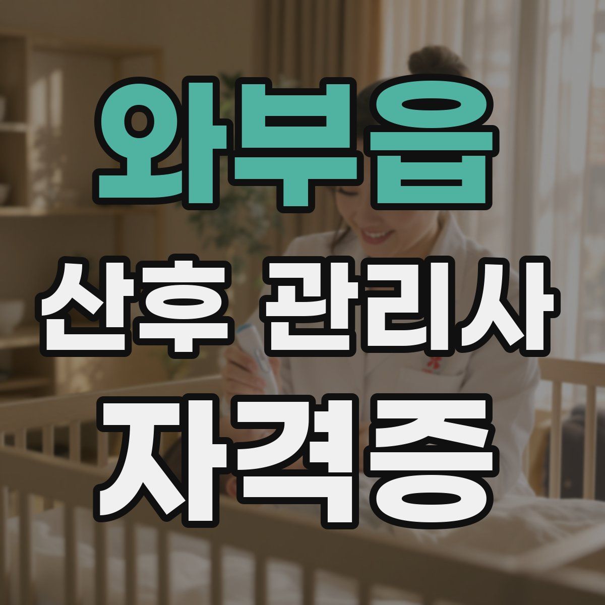 와부읍 산후 관리사 자격증