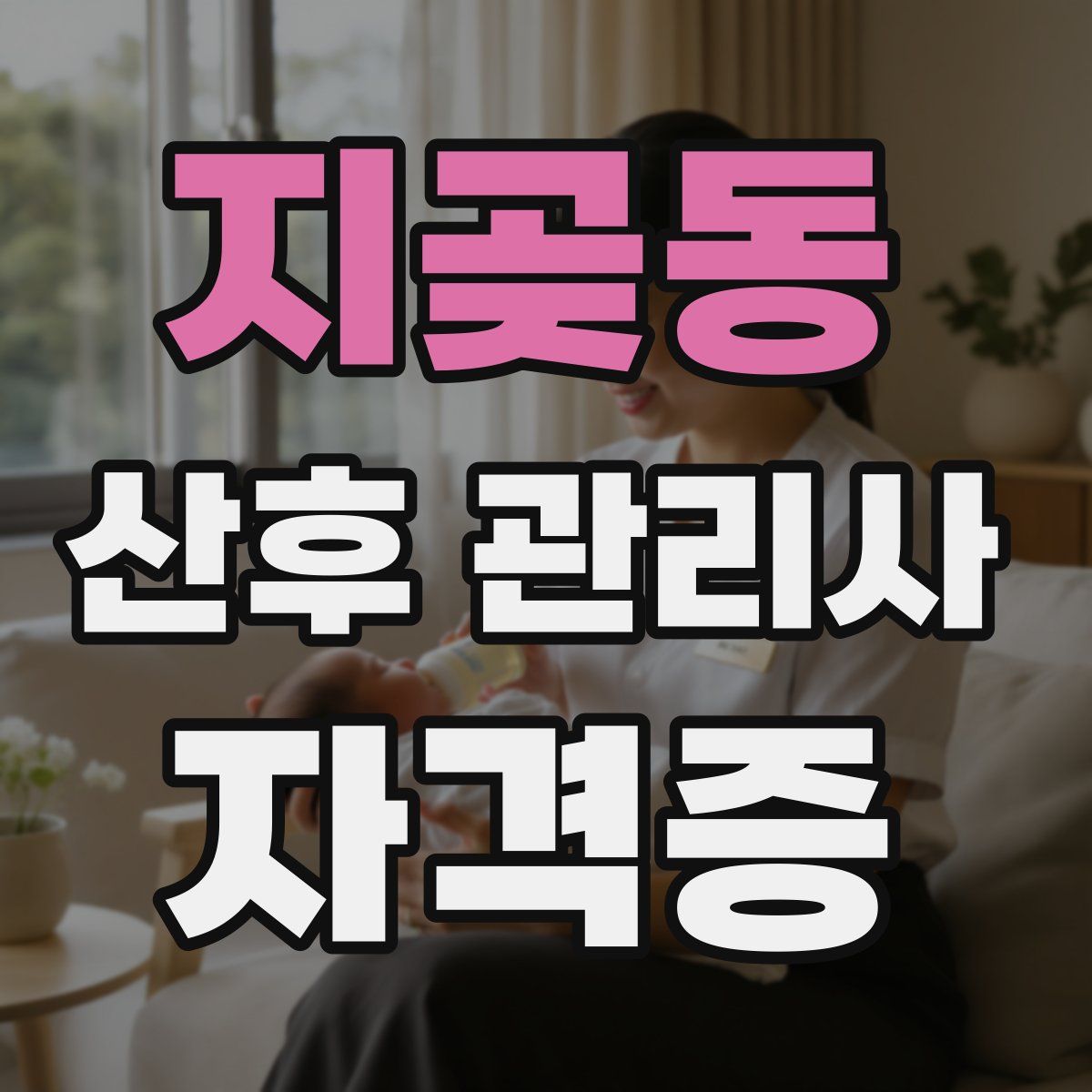 지곶동 산후 관리사 자격증