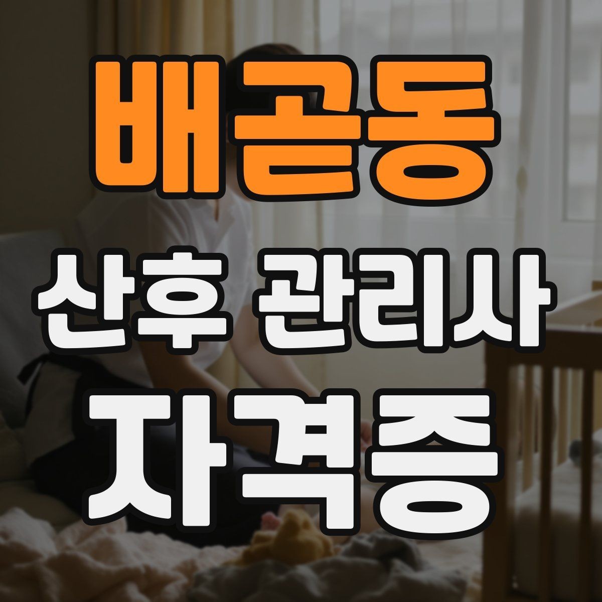 배곧동 산후 관리사 자격증 발급기관 선택에서 주의할 점