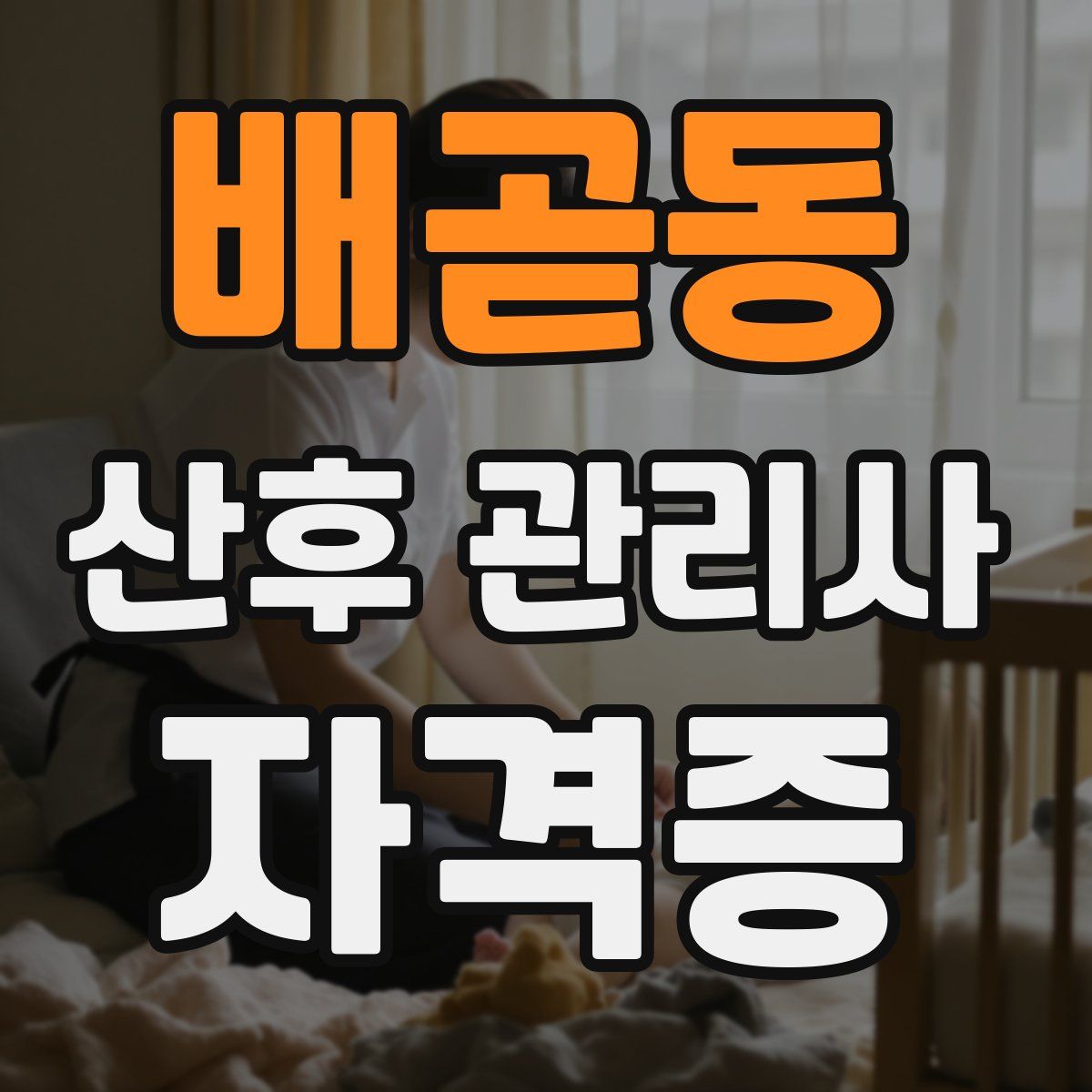 배곧동 산후 관리사 자격증