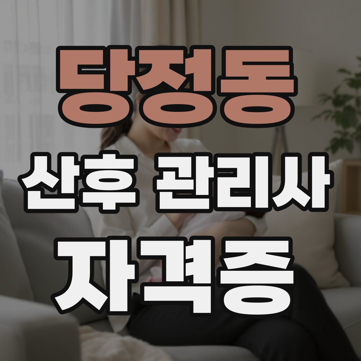 당정동 산후 관리사 자격증