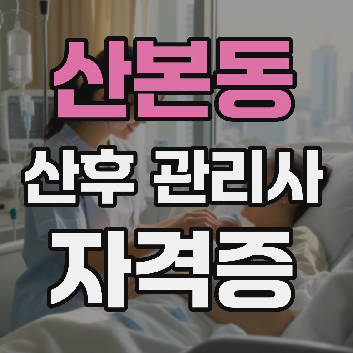 산본동 산후 관리사 자격증