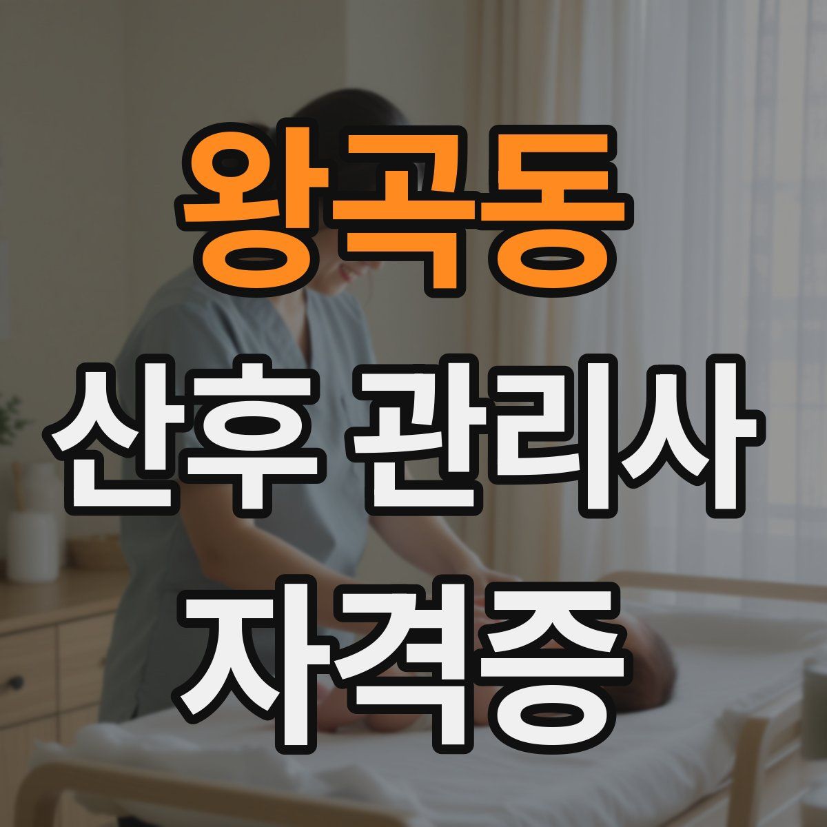 왕곡동 산후 관리사 자격증