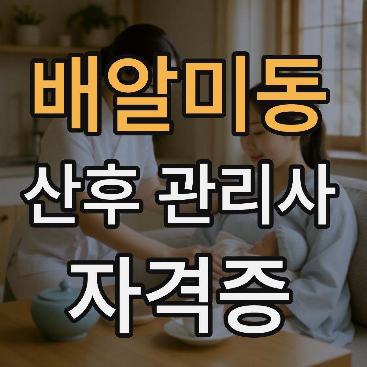 배알미동 산후 관리사 자격증 실내 환경 관리가 쉬워지는 체크리스트