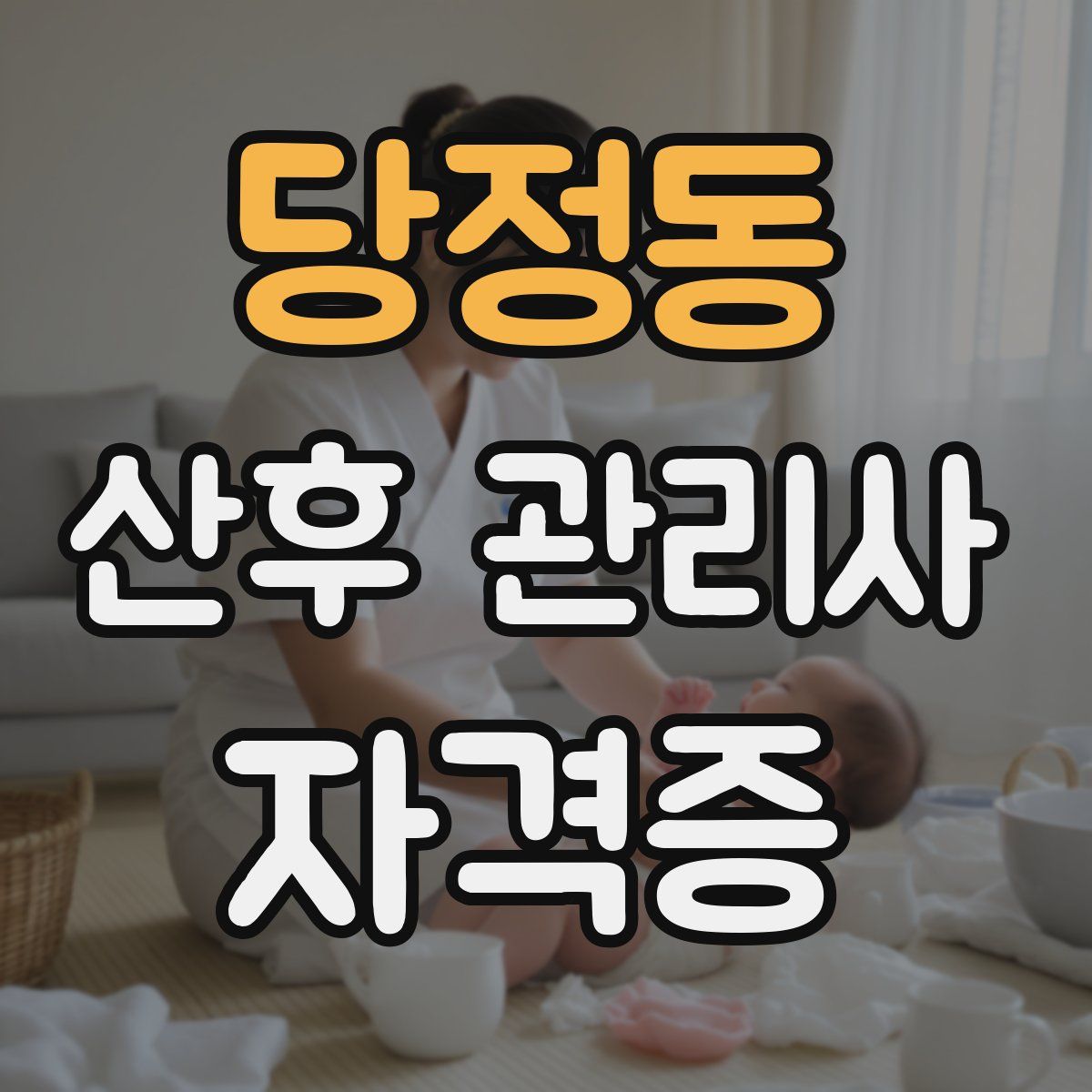 당정동 산후 관리사 자격증