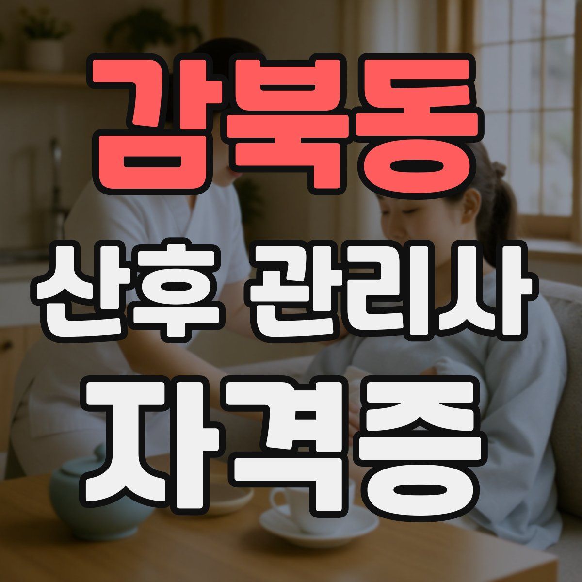 감북동 산후 관리사 자격증