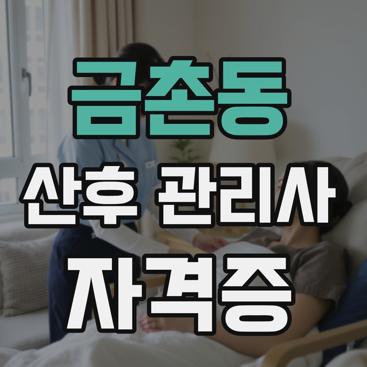 금촌동 산후 관리사 자격증