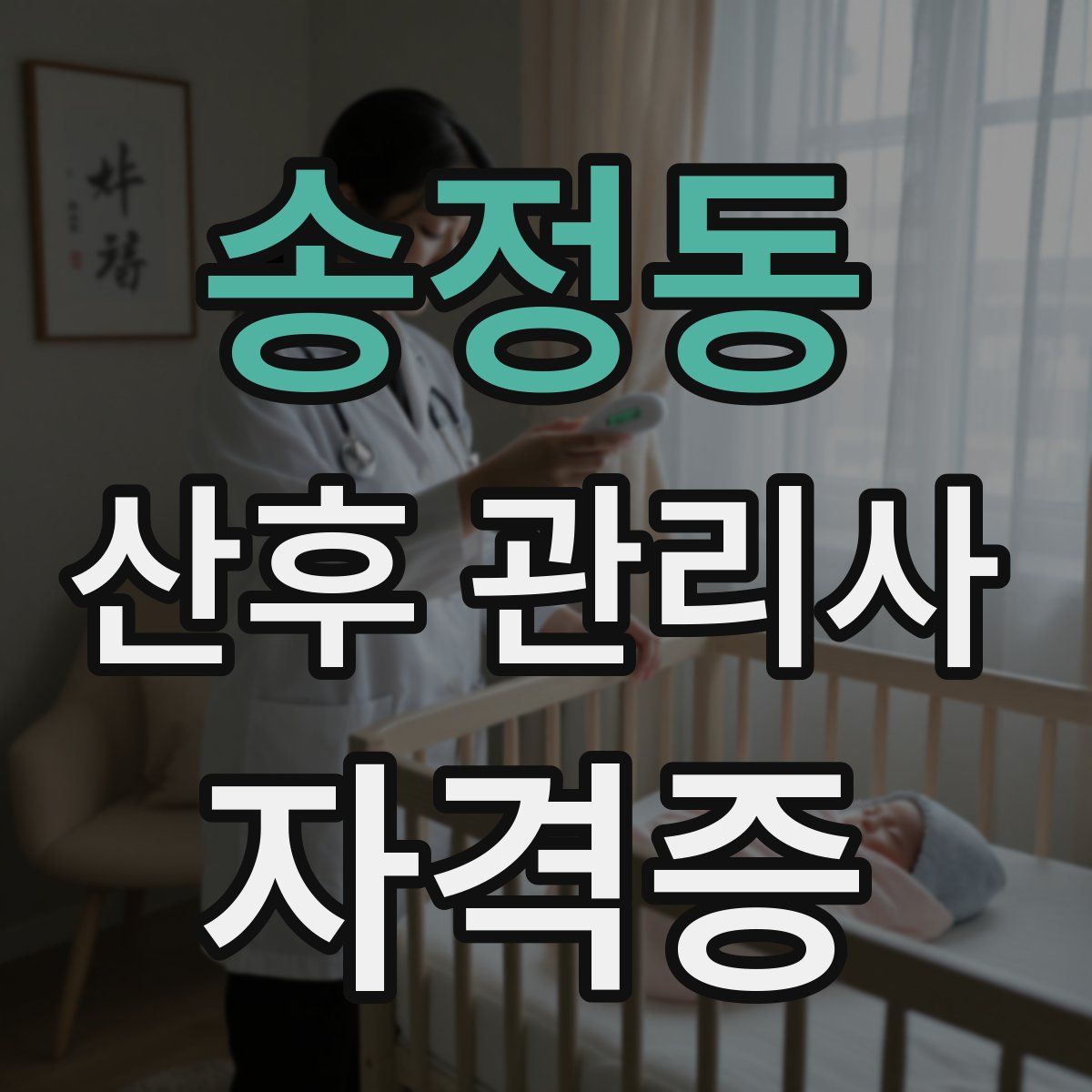 송정동 산후 관리사 자격증
