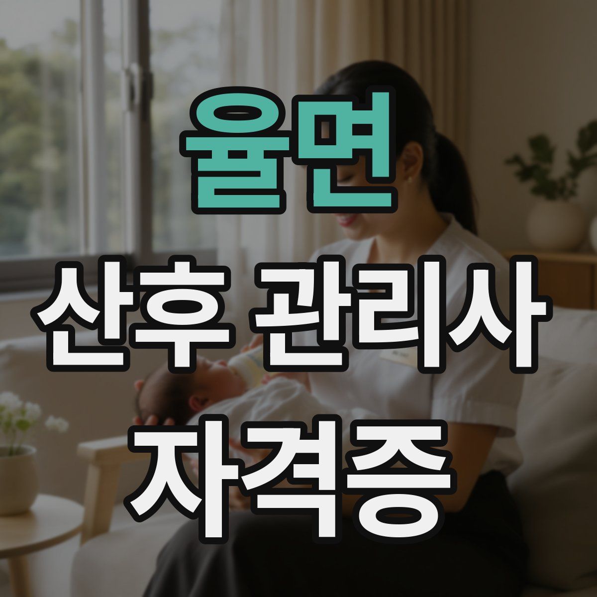 율면 산후 관리사 자격증