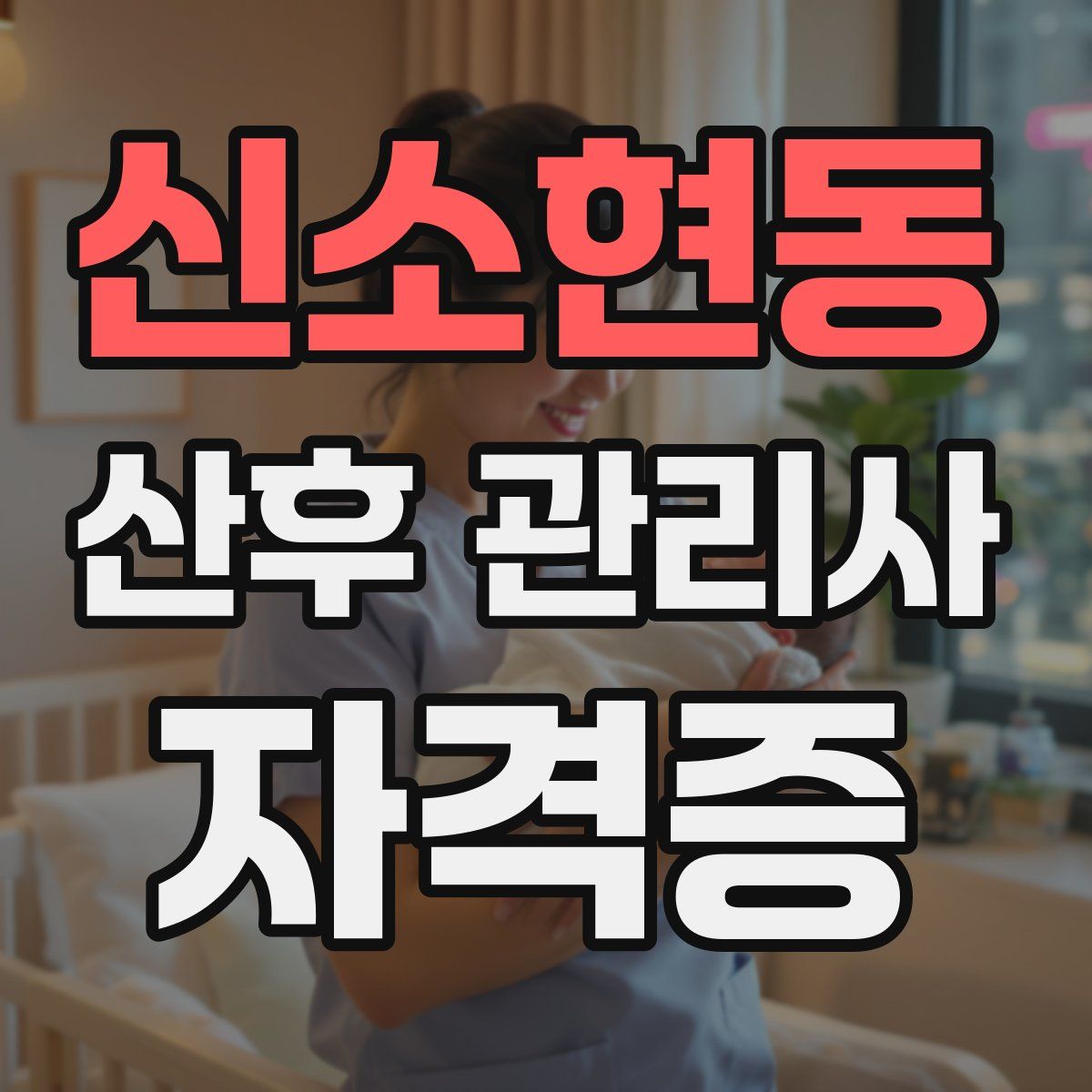 신소현동 산후 관리사 자격증