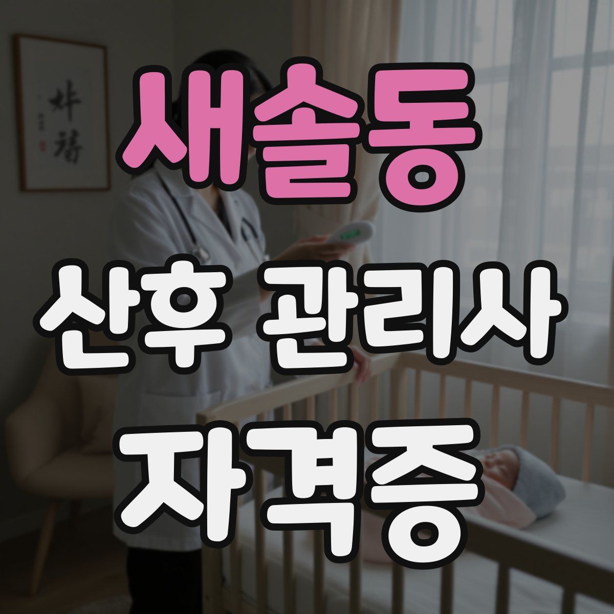 새솔동 산후 관리사 자격증