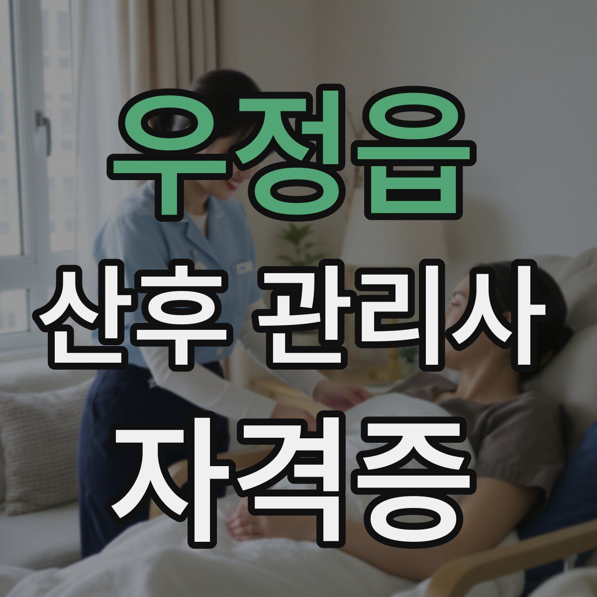 우정읍 산후 관리사 자격증