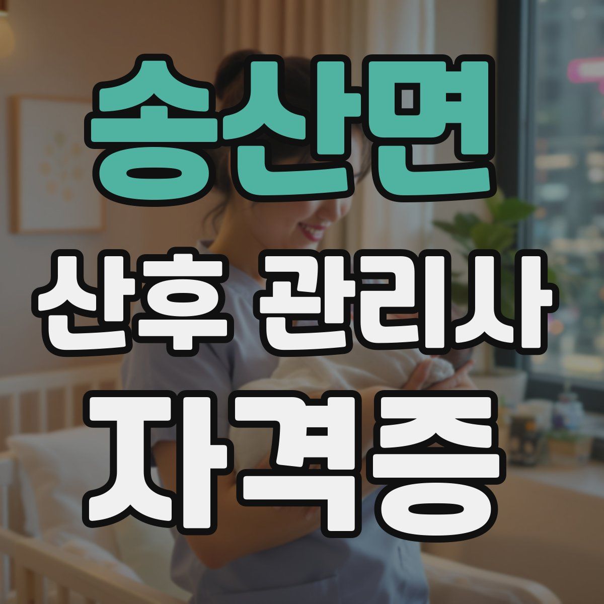 송산면 산후 관리사 자격증