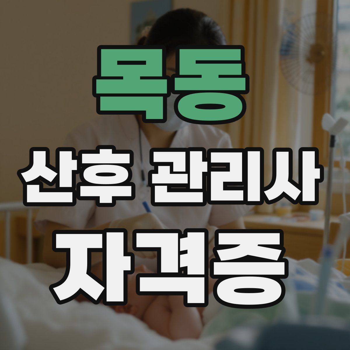 목동 산후 관리사 자격증