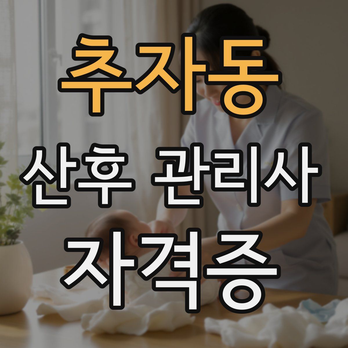 추자동 산후 관리사 자격증