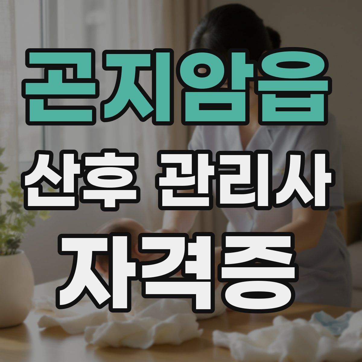 곤지암읍 산후 관리사 자격증