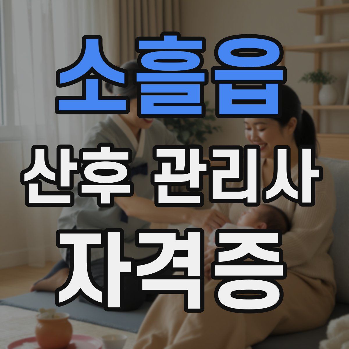 소흘읍 산후 관리사 자격증