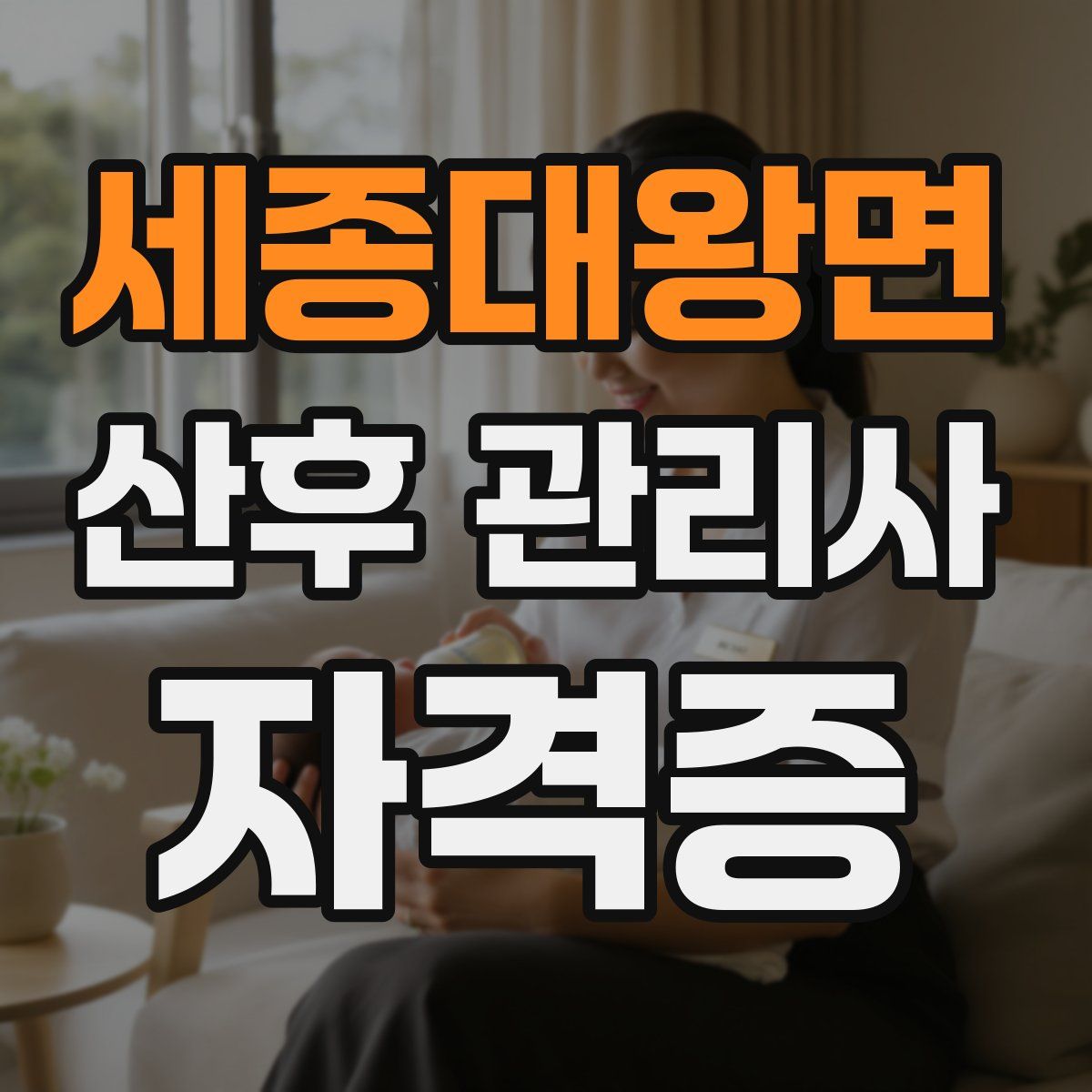 세종대왕면 산후 관리사 자격증