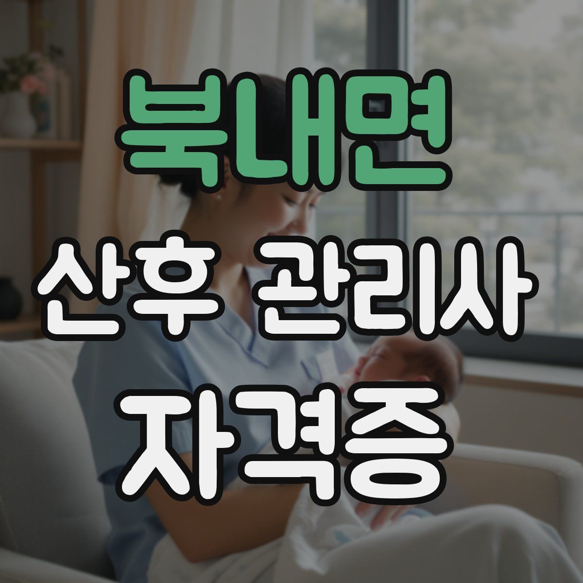 북내면 산후 관리사 자격증
