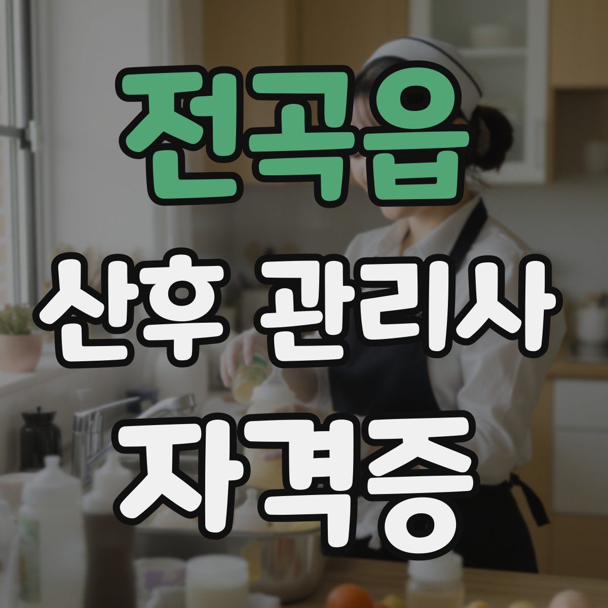 전곡읍 산후 관리사 자격증 산후조리 식사 준비 범위 정리